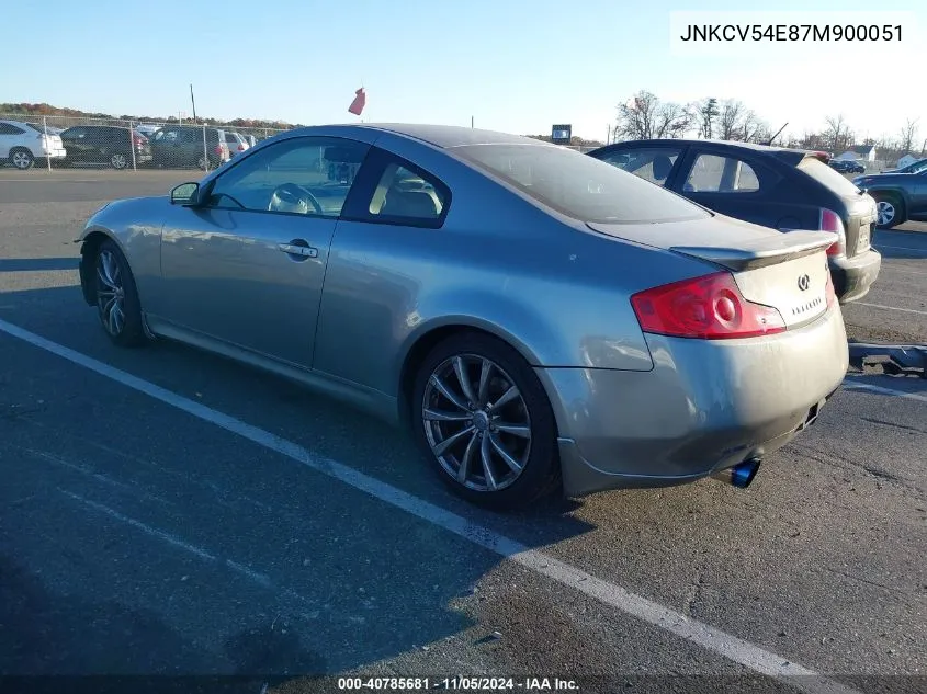 2007 Infiniti G35 VIN: JNKCV54E87M900051 Lot: 40785681