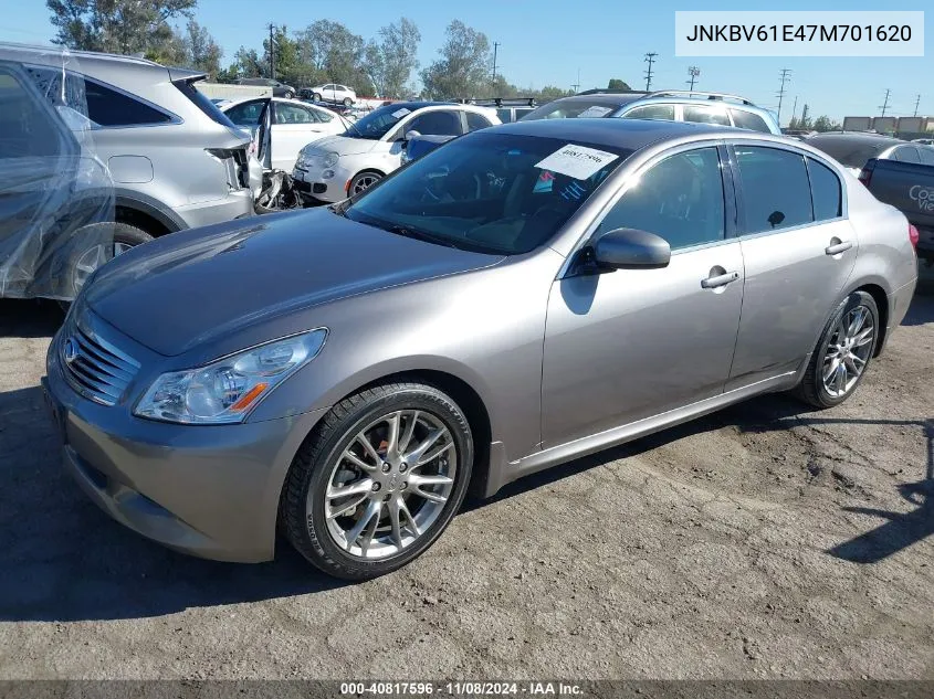 2007 Infiniti G35 Sport VIN: JNKBV61E47M701620 Lot: 40817596