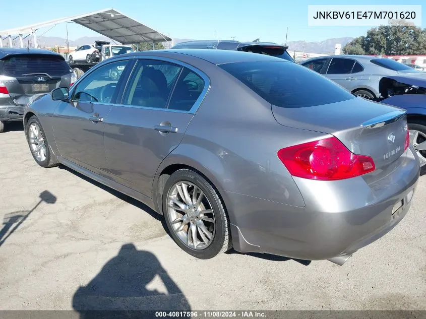 2007 Infiniti G35 Sport VIN: JNKBV61E47M701620 Lot: 40817596