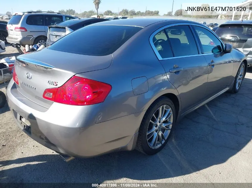 2007 Infiniti G35 Sport VIN: JNKBV61E47M701620 Lot: 40817596