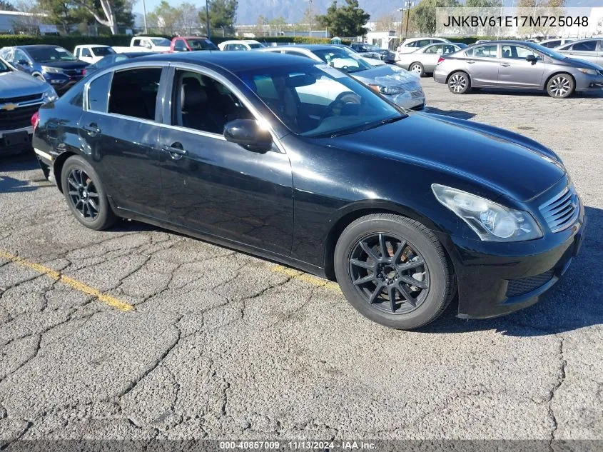 2007 Infiniti G35 Journey VIN: JNKBV61E17M725048 Lot: 40857009