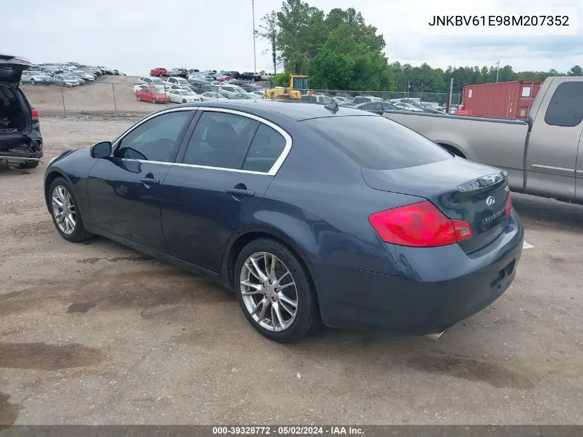 2008 Infiniti G35 Journey VIN: JNKBV61E98M207352 Lot: 39328772