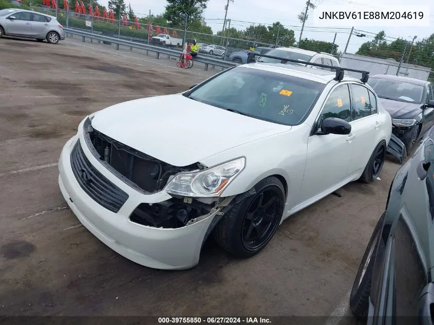 JNKBV61E88M204619 2008 Infiniti G35 Sport