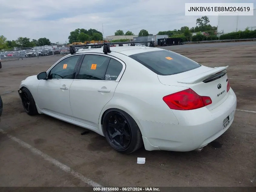 JNKBV61E88M204619 2008 Infiniti G35 Sport