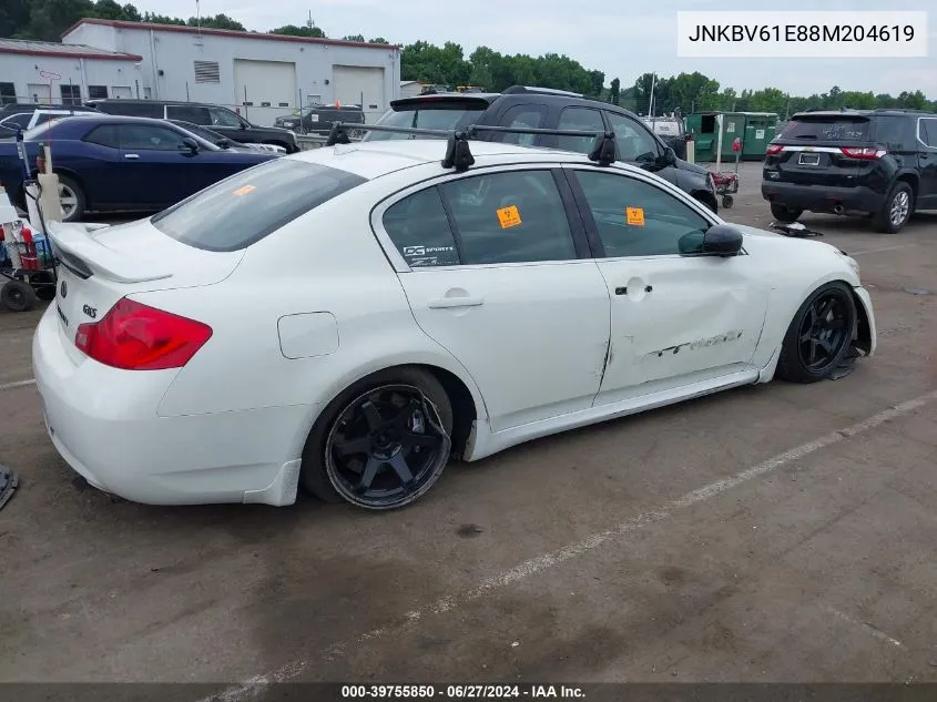 2008 Infiniti G35 Sport VIN: JNKBV61E88M204619 Lot: 39755850