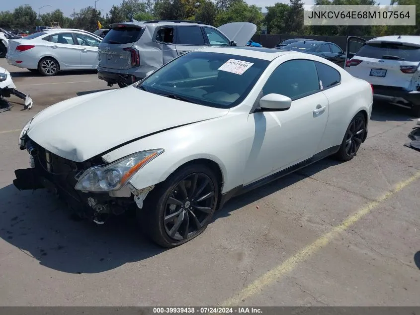 2008 Infiniti G37 Sport VIN: JNKCV64E68M107564 Lot: 39939438