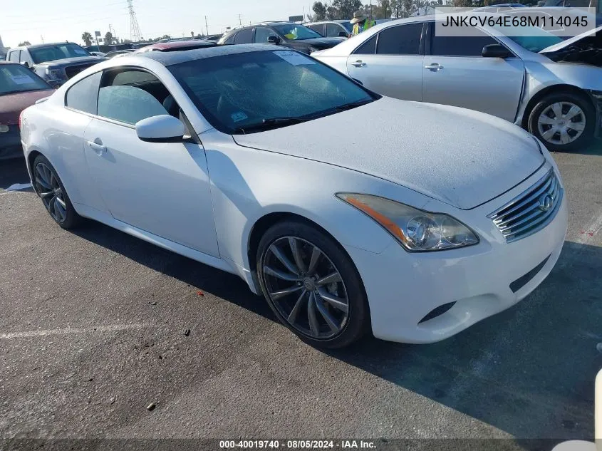 2008 Infiniti G37 Journey VIN: JNKCV64E68M114045 Lot: 40019740