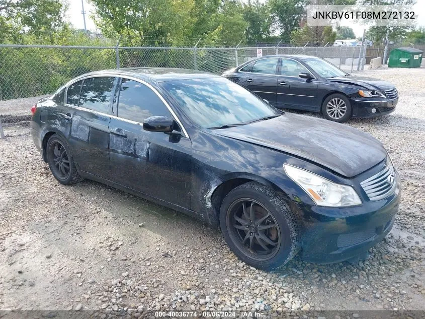 2008 Infiniti G35X VIN: JNKBV61F08M272132 Lot: 40036774