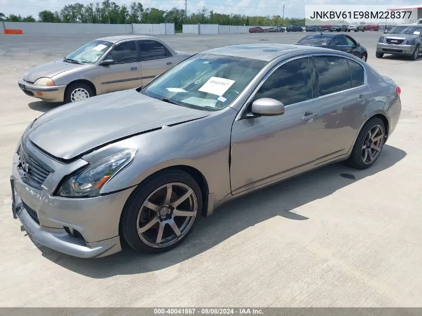 2008 Infiniti G35 Journey VIN: JNKBV61E98M228377 Lot: 40041867