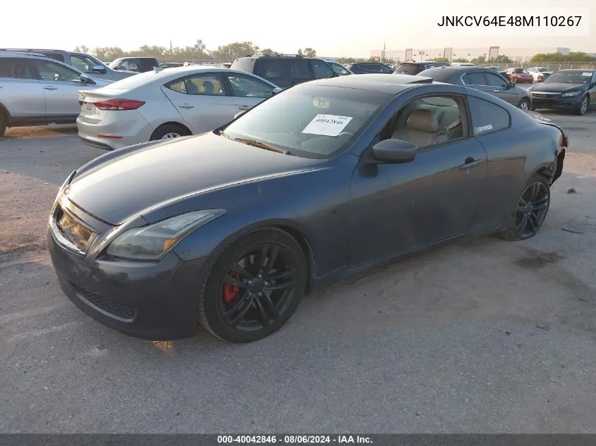 2008 Infiniti G37 Journey VIN: JNKCV64E48M110267 Lot: 40042846