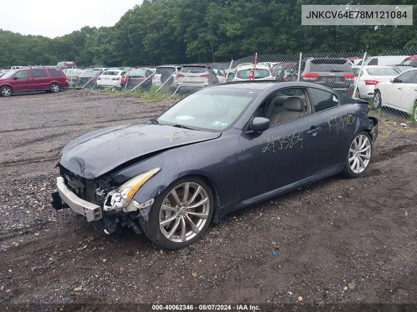 2008 Infiniti G37 Sport VIN: JNKCV64E78M121084 Lot: 40062346