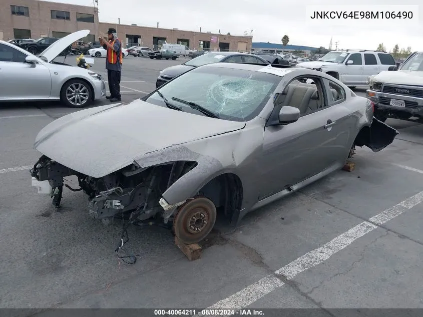 JNKCV64E98M106490 2008 Infiniti G37 Sport