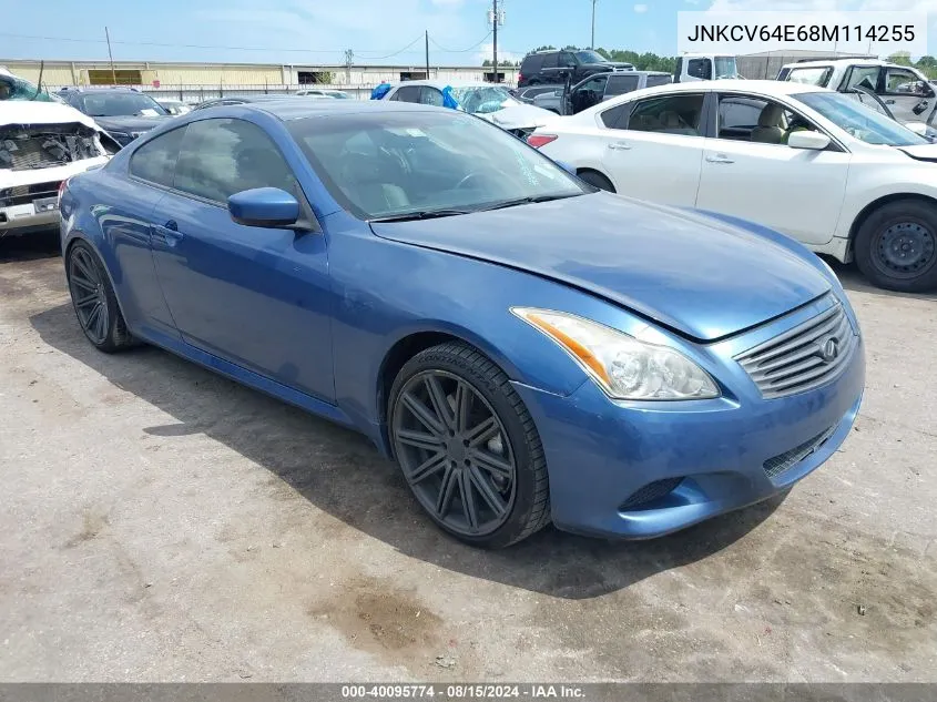 2008 Infiniti G37 Journey VIN: JNKCV64E68M114255 Lot: 40095774