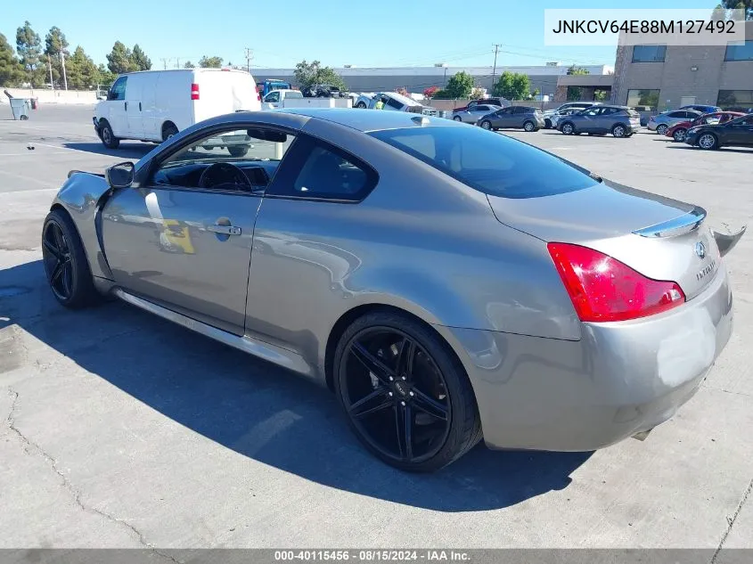 2008 Infiniti G37 Journey VIN: JNKCV64E88M127492 Lot: 40115456