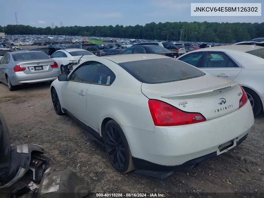 JNKCV64E58M126302 2008 Infiniti G37 Journey