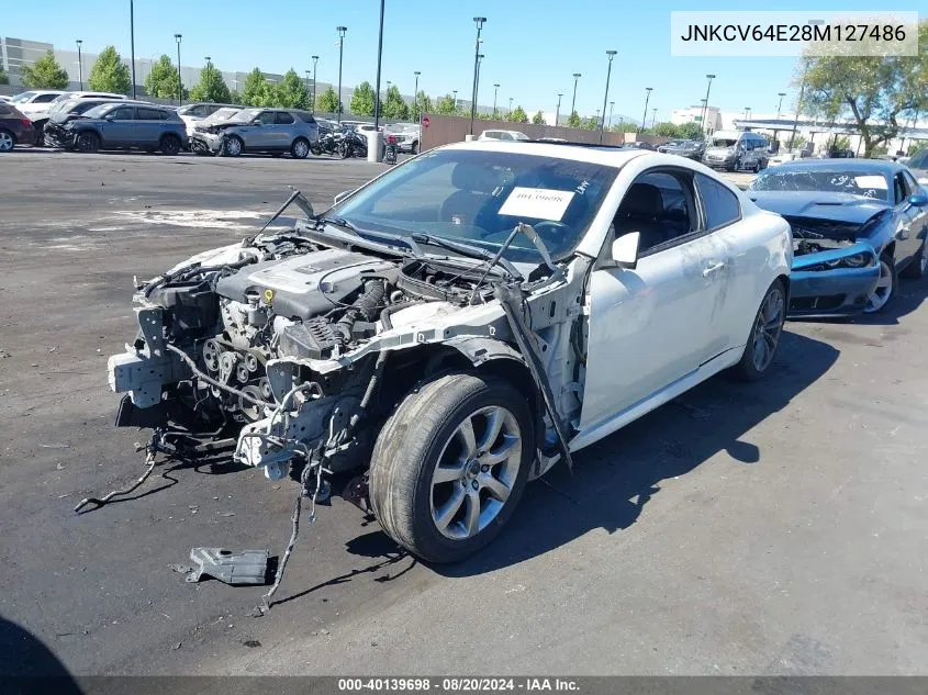 2008 Infiniti G37 Sport VIN: JNKCV64E28M127486 Lot: 40139698