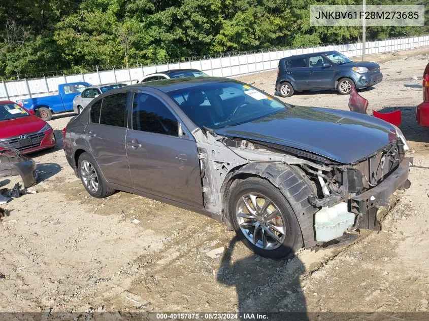 2008 Infiniti G35X VIN: JNKBV61F28M273685 Lot: 40157875