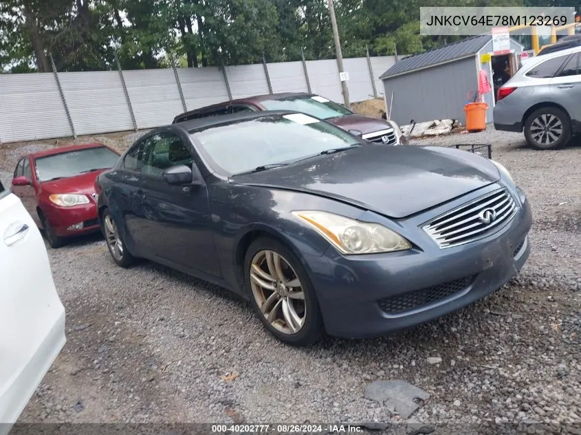 JNKCV64E78M123269 2008 Infiniti G37 Journey