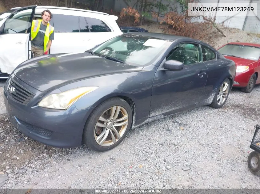 JNKCV64E78M123269 2008 Infiniti G37 Journey