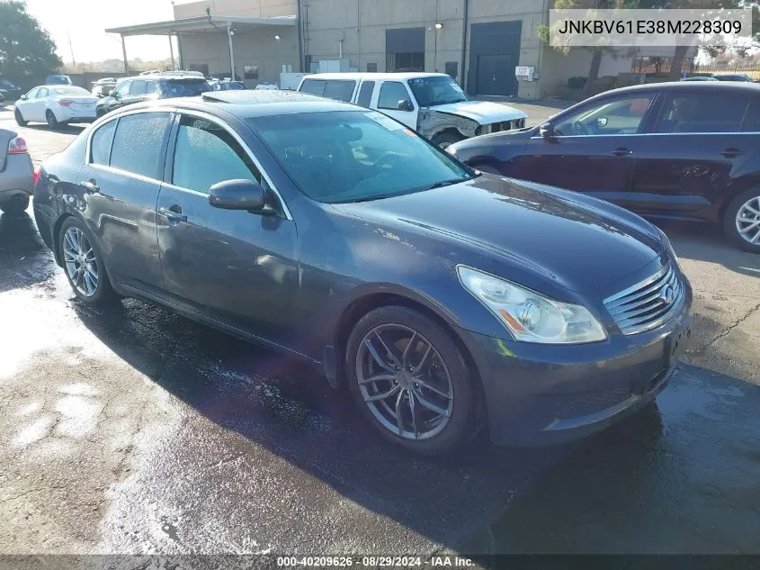 2008 Infiniti G35 Journey VIN: JNKBV61E38M228309 Lot: 40209626