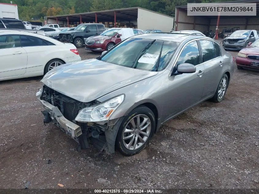 2008 Infiniti G35 Journey VIN: JNKBV61E78M209844 Lot: 40212575