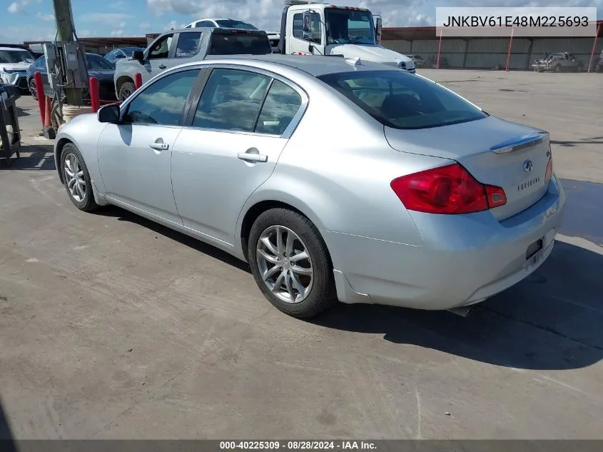 2008 Infiniti G35 Journey VIN: JNKBV61E48M225693 Lot: 40225309