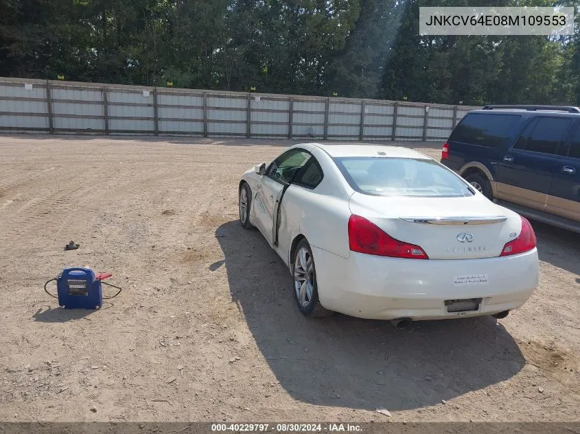 2008 Infiniti G37 Journey VIN: JNKCV64E08M109553 Lot: 40229797