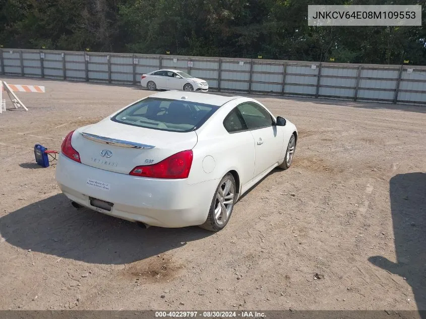 2008 Infiniti G37 Journey VIN: JNKCV64E08M109553 Lot: 40229797