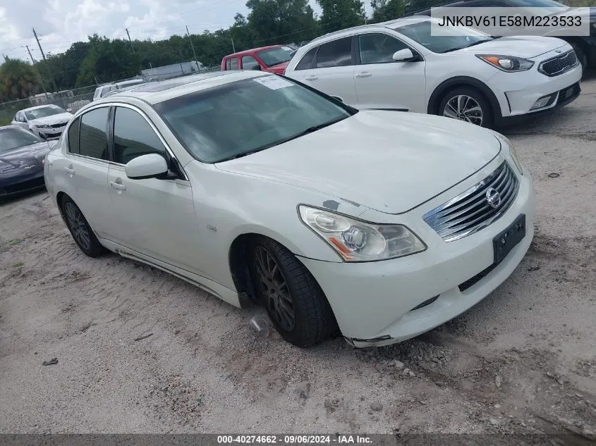 2008 Infiniti G35 Journey VIN: JNKBV61E58M223533 Lot: 40274662