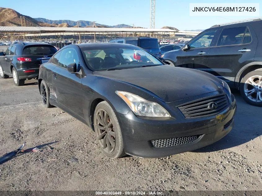 2008 Infiniti G37 Journey/Sport VIN: JNKCV64E68M127426 Lot: 40303449