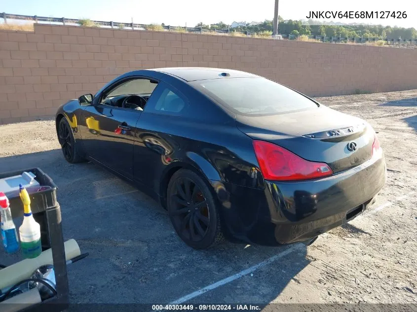 2008 Infiniti G37 Journey/Sport VIN: JNKCV64E68M127426 Lot: 40303449