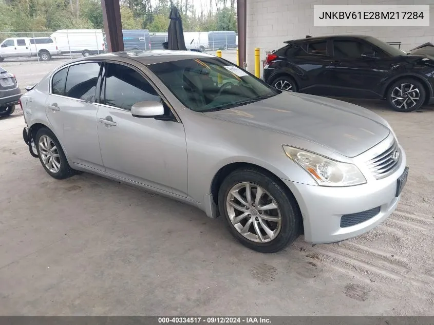 2008 Infiniti G35 Journey VIN: JNKBV61E28M217284 Lot: 40334517