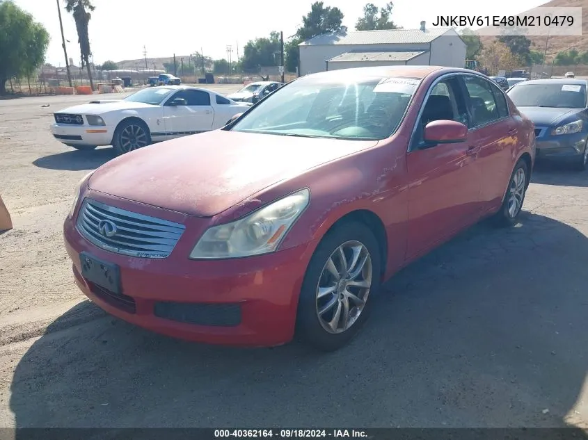 2008 Infiniti G35 Journey VIN: JNKBV61E48M210479 Lot: 40362164