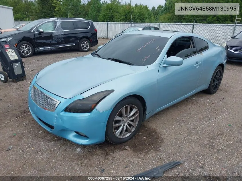 2008 Infiniti G37 Journey VIN: JNKCV64E58M130995 Lot: 40367255