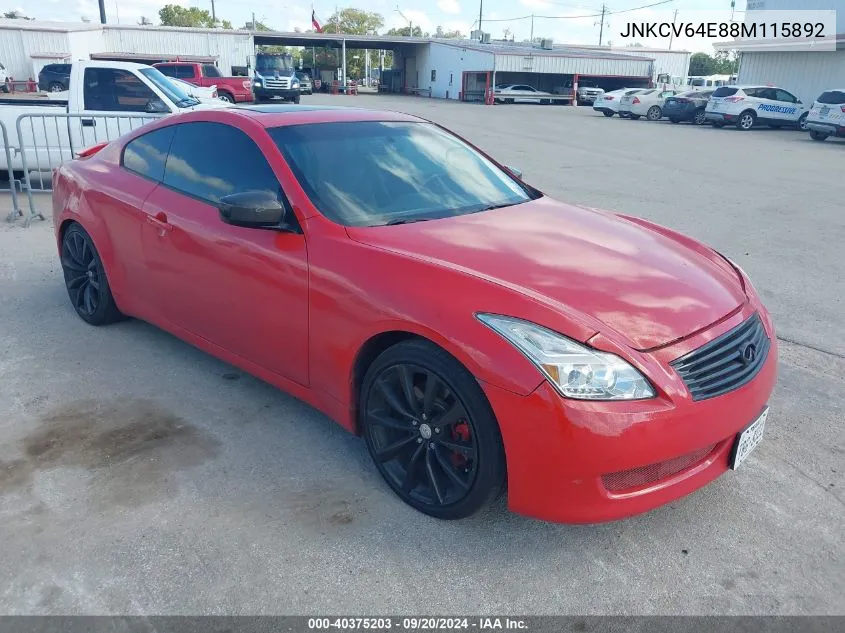 JNKCV64E88M115892 2008 Infiniti G37 Journey