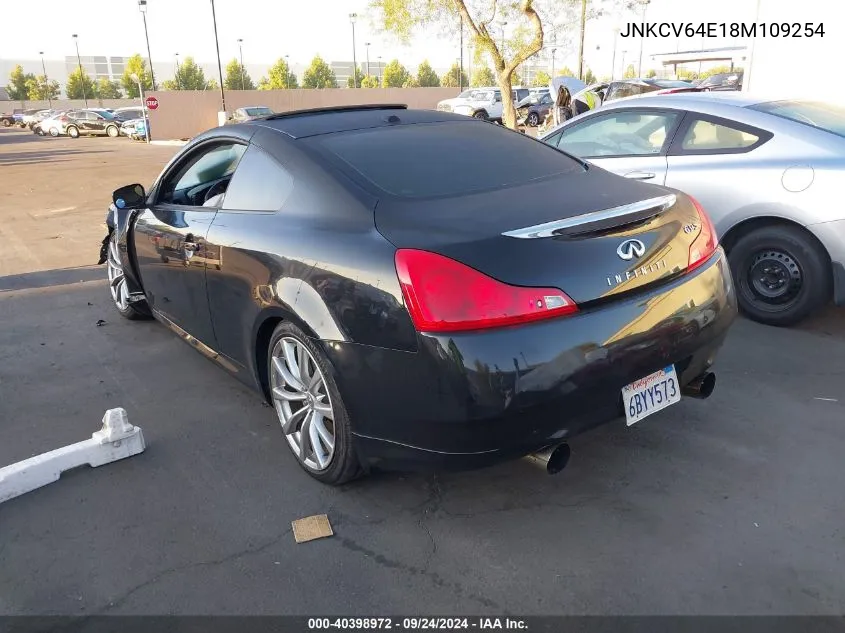 2008 Infiniti G37 Journey/Sport VIN: JNKCV64E18M109254 Lot: 40398972