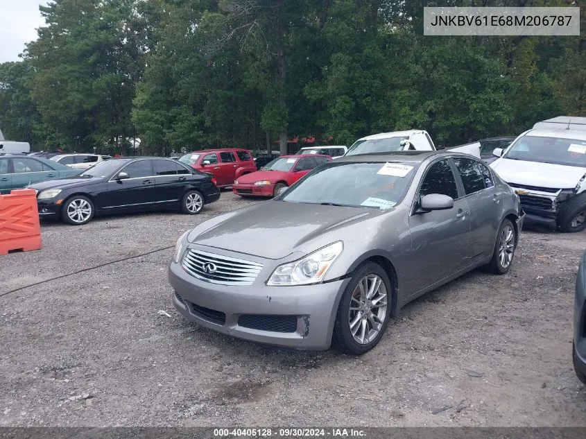 2008 Infiniti G35 Journey VIN: JNKBV61E68M206787 Lot: 40405128