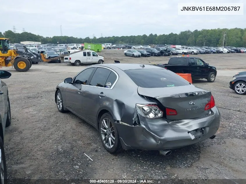 2008 Infiniti G35 Journey VIN: JNKBV61E68M206787 Lot: 40405128