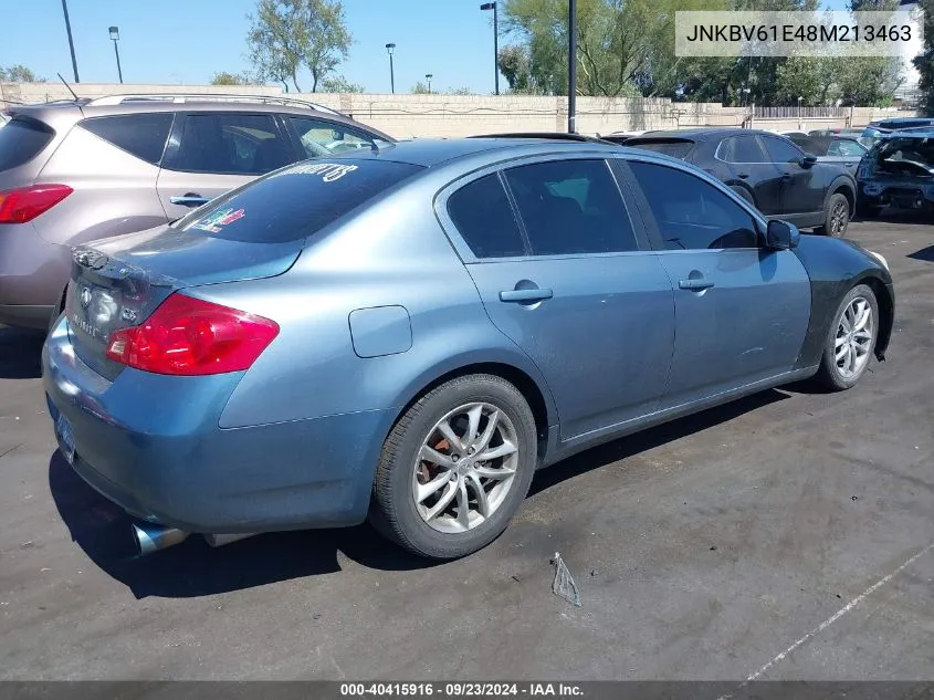 2008 Infiniti G35 Journey VIN: JNKBV61E48M213463 Lot: 40415916