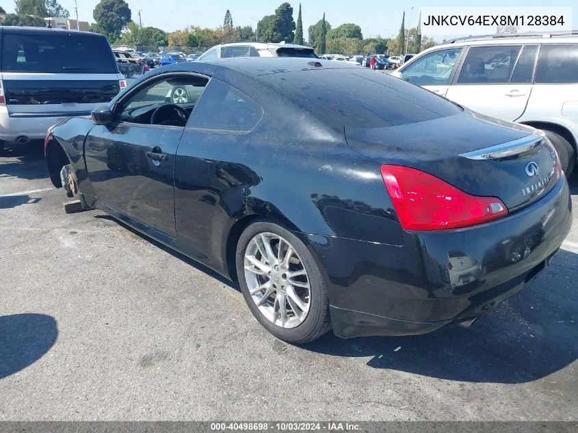 2008 Infiniti G37 Journey VIN: JNKCV64EX8M128384 Lot: 40498698