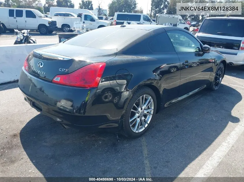 2008 Infiniti G37 Journey VIN: JNKCV64EX8M128384 Lot: 40498698