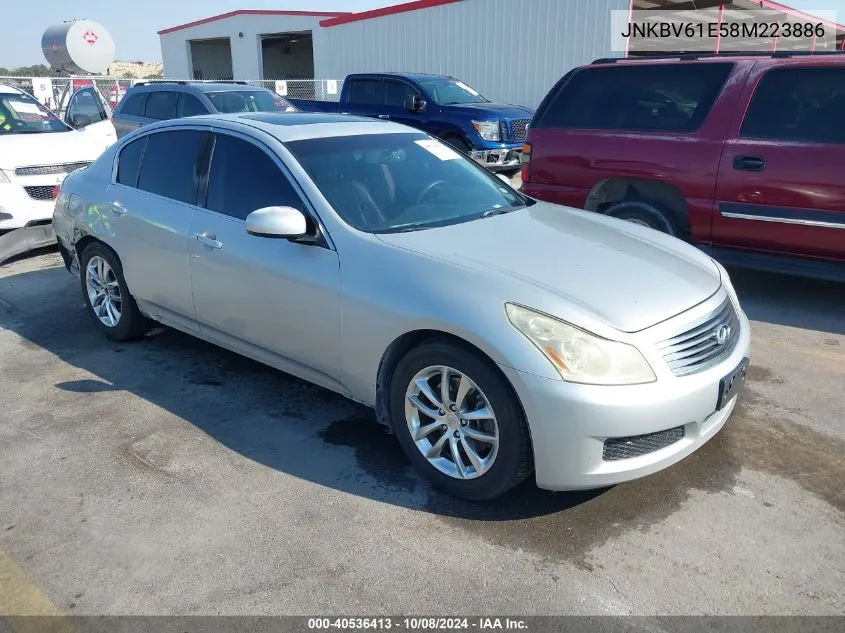 2008 Infiniti G35 Journey VIN: JNKBV61E58M223886 Lot: 40536413