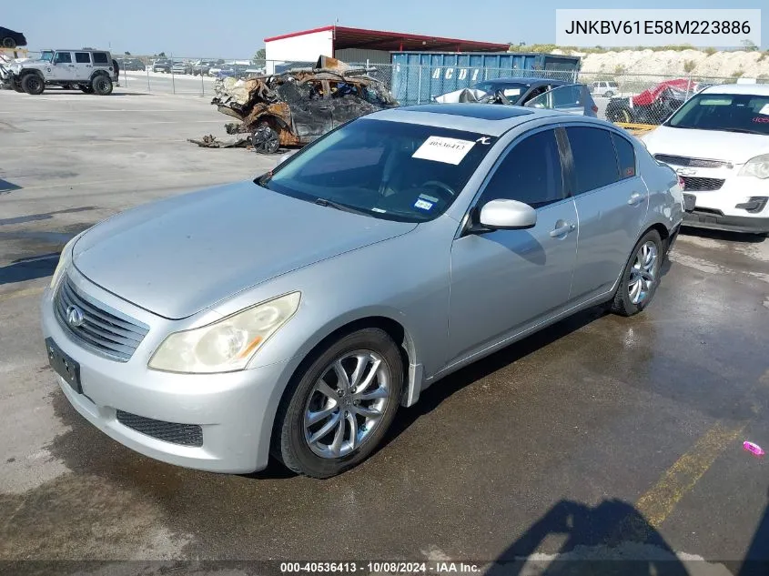 2008 Infiniti G35 Journey VIN: JNKBV61E58M223886 Lot: 40536413