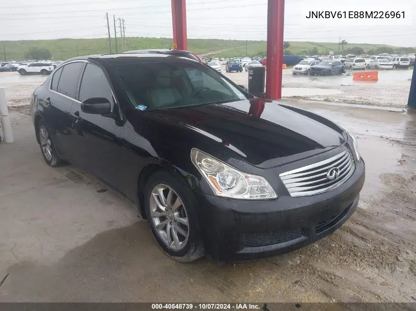 2008 Infiniti G35 Journey VIN: JNKBV61E88M226961 Lot: 40548739