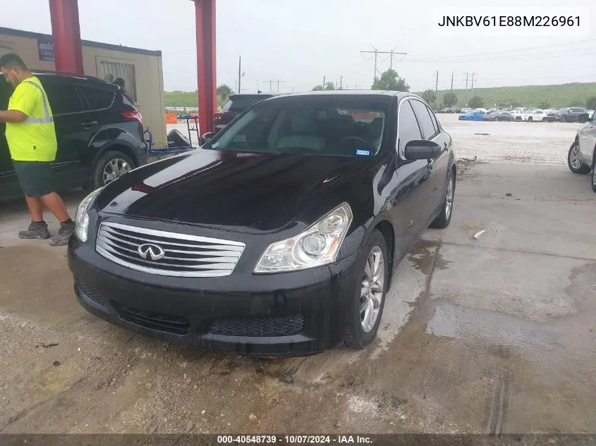 2008 Infiniti G35 Journey VIN: JNKBV61E88M226961 Lot: 40548739