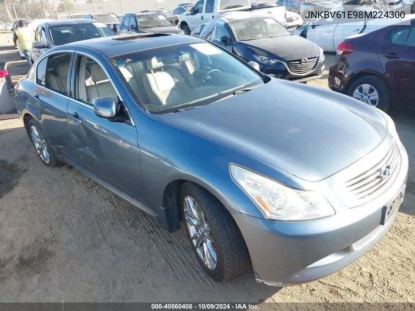 2008 Infiniti G35 VIN: JNKBV61E98M224300 Lot: 40560405