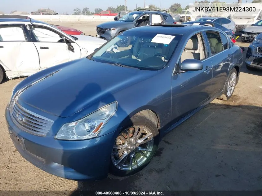 2008 Infiniti G35 VIN: JNKBV61E98M224300 Lot: 40560405