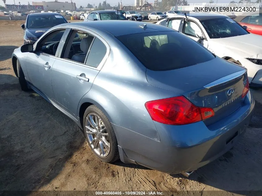 2008 Infiniti G35 VIN: JNKBV61E98M224300 Lot: 40560405