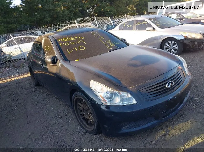 2008 Infiniti G35 Journey VIN: JNKBV61E58M208787 Lot: 40566446