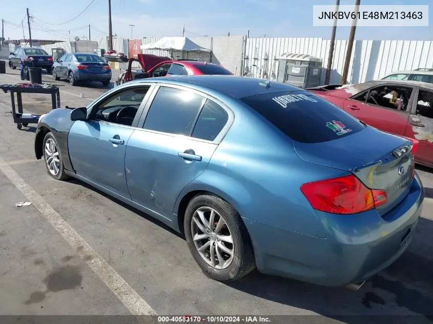 2008 Infiniti G35 Journey VIN: JNKBV61E48M213463 Lot: 40583170